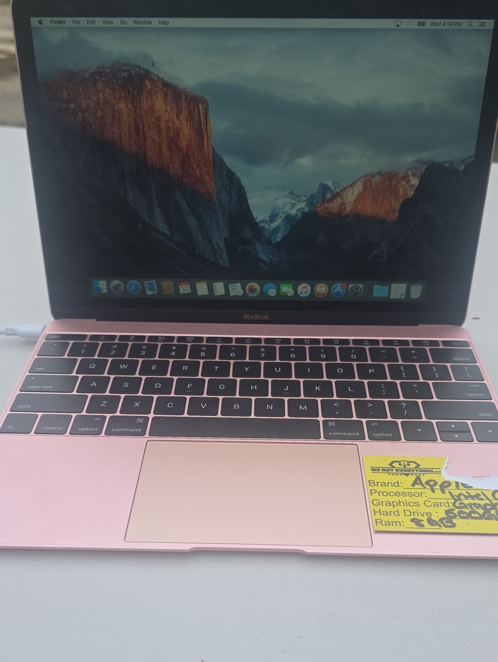 Apple 12-inch MacBook in Rose Pink with Gold Trackpad